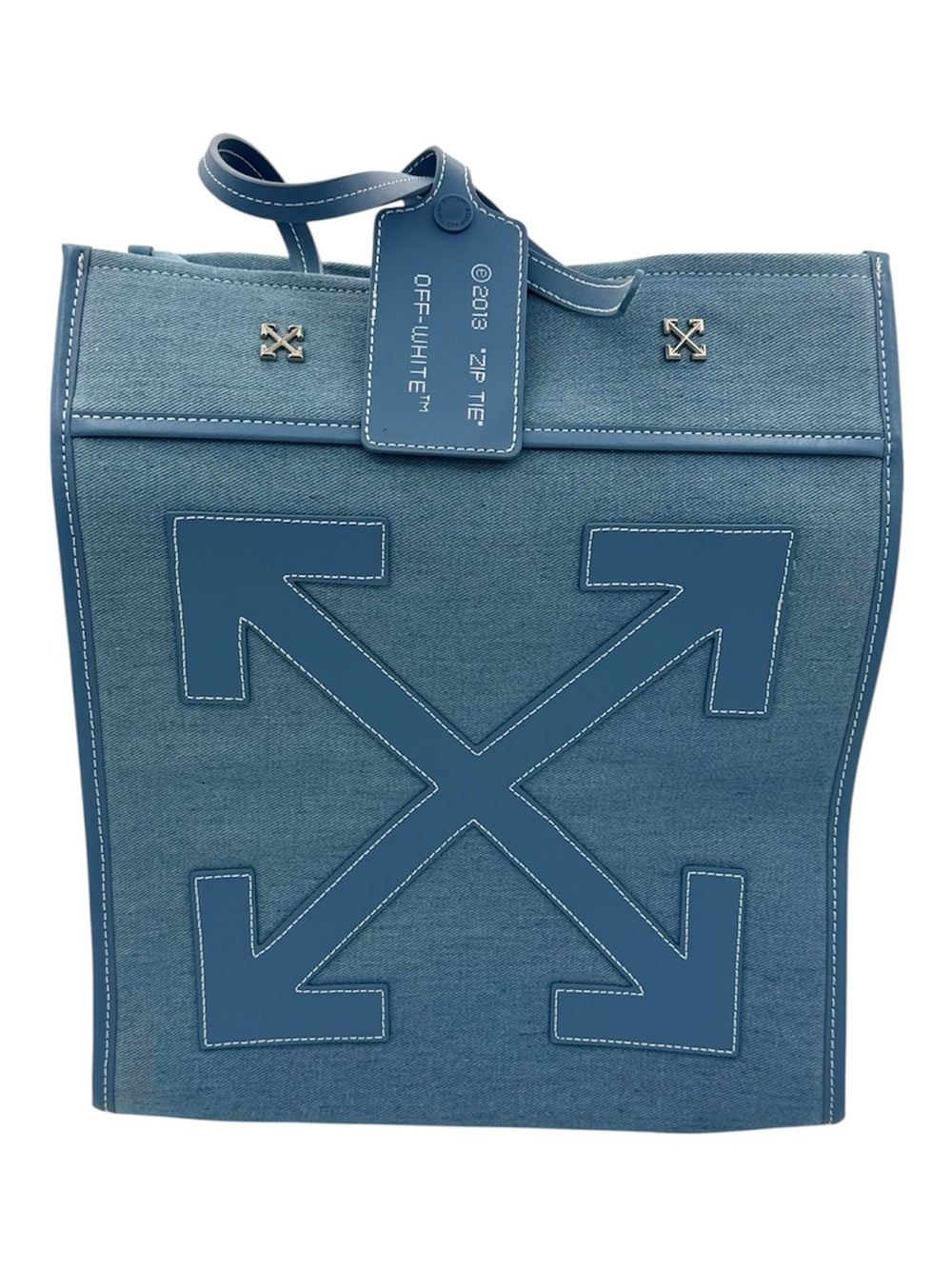 Off-White Large Denim Tote Bag